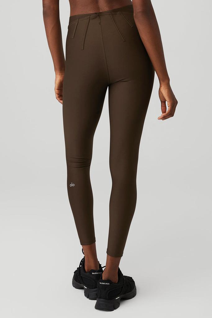Alo Yoga Airlift High-Waist 7/8 Corset Legging - Espresso