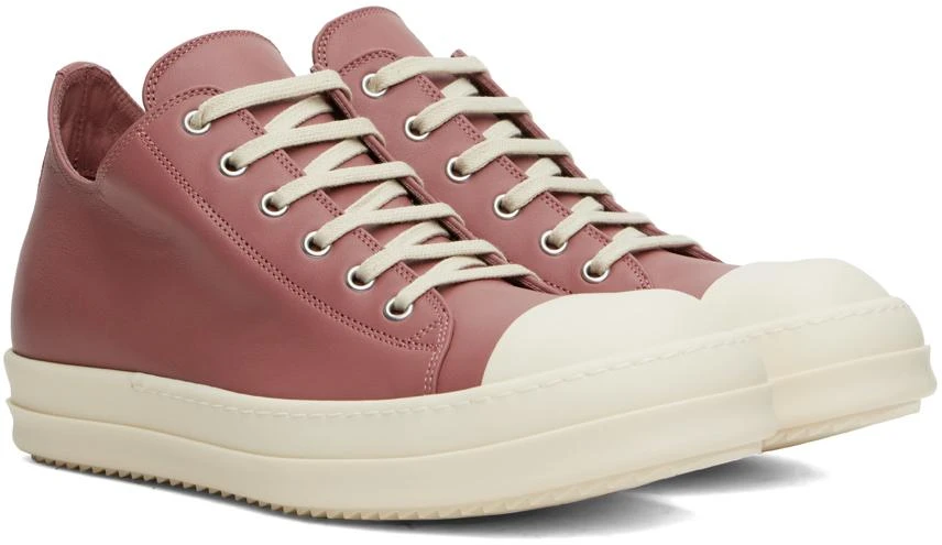 Rick Owens Pink Porterville Low Sneakers 4