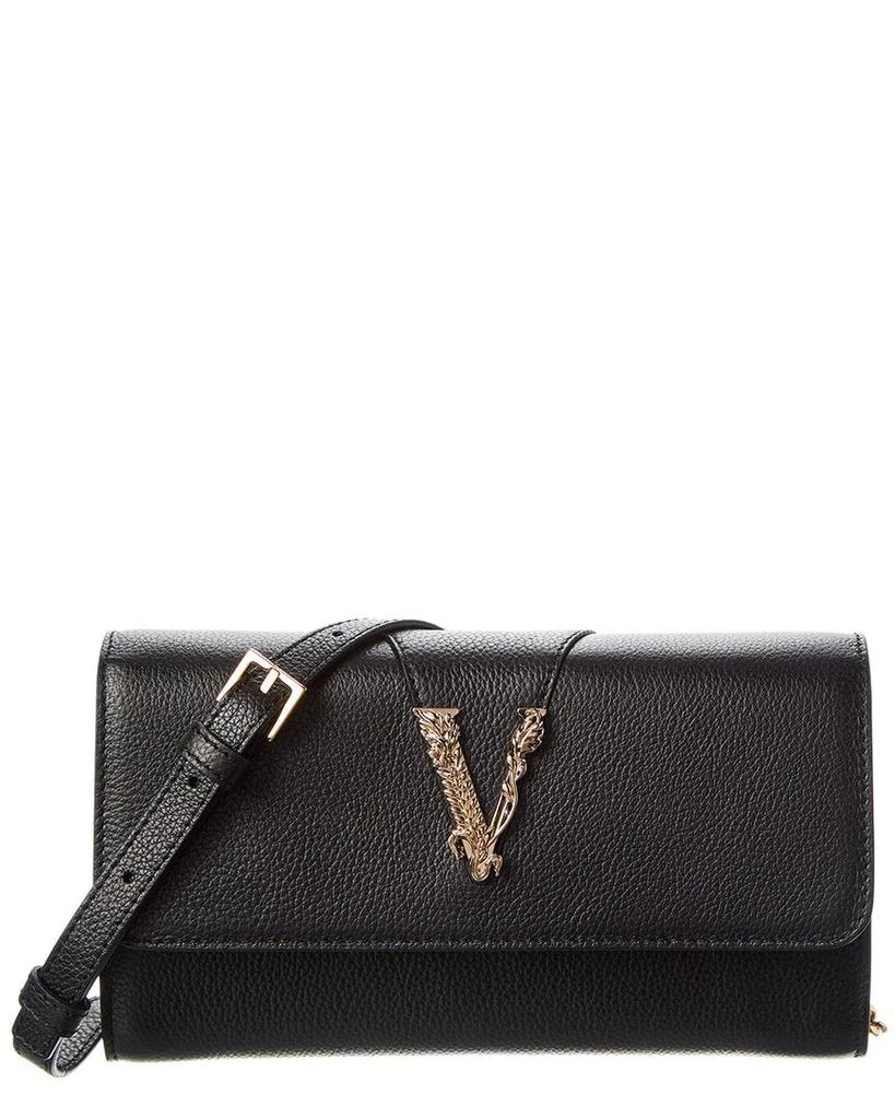 Versace Virtus Leather Wallet On Chain 1