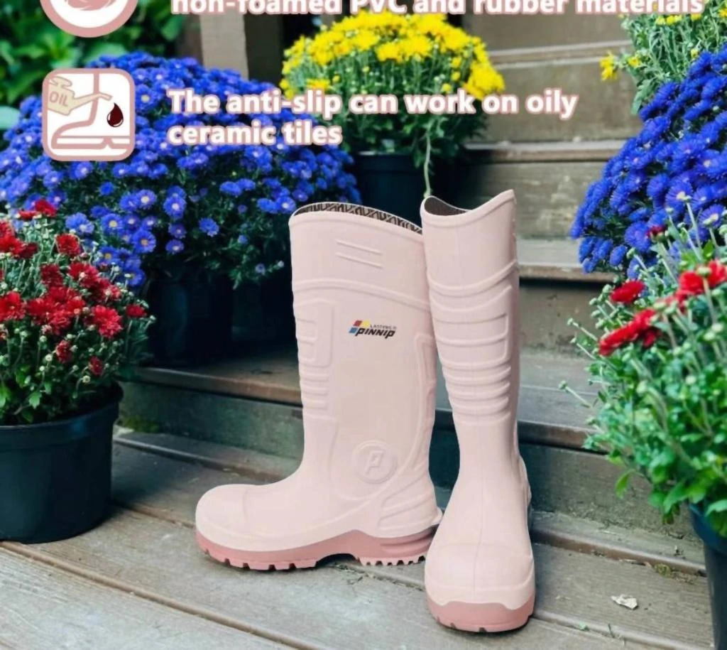 Pinnip Pinnip - Women
s Csa Approved Waterproof Pu Steel Toe Rubber Safety Boots 2