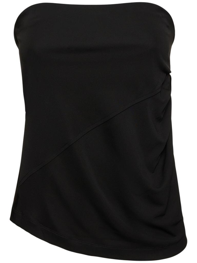 HELMUT LANG Viscose Tube Strapless Top