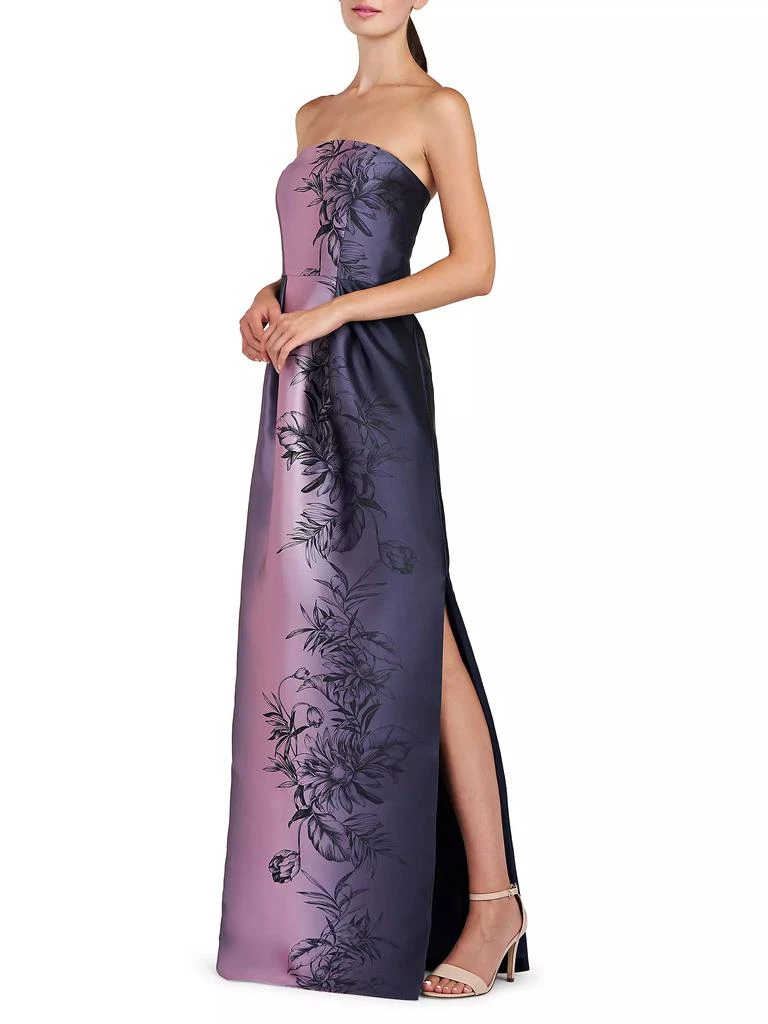 Kay Unger Marisol Strapless Mikado Column Gown 3