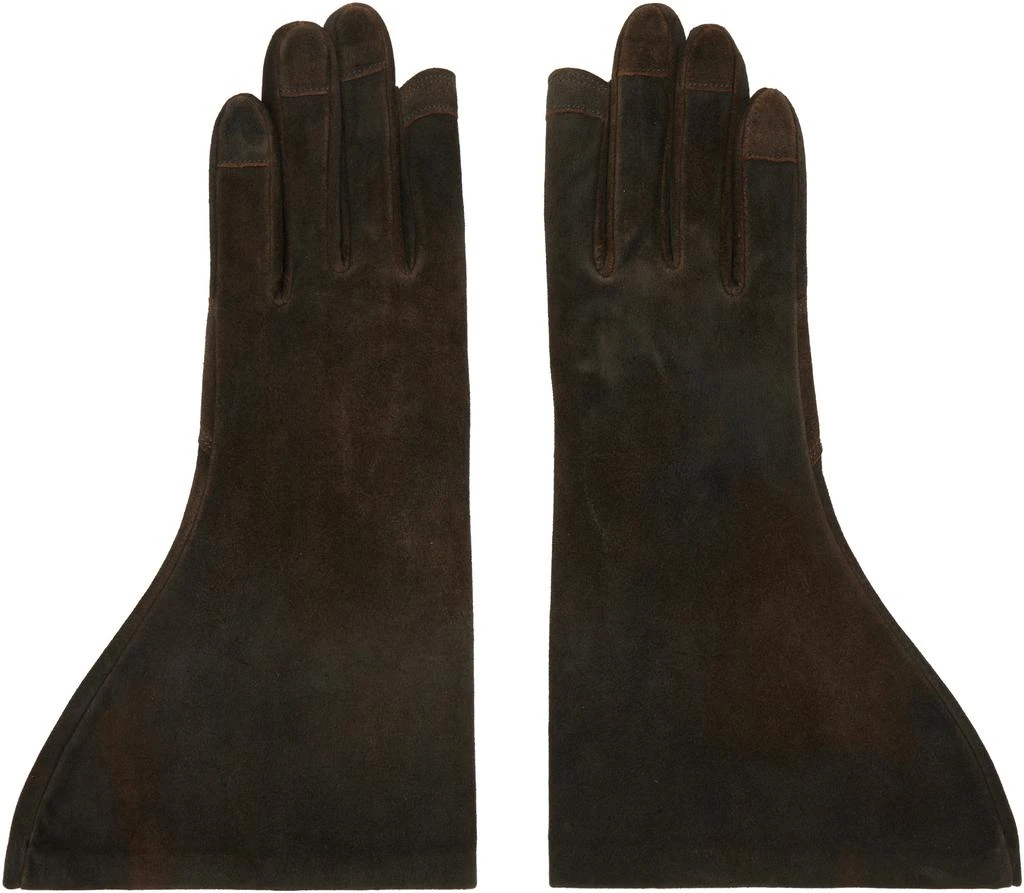 Rick Owens Indigo Concordians Gleam Gloves 1
