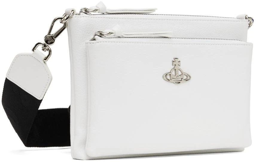 Shop White Penny DB Pouch Messenger Bag on Sale at BeyondStyle