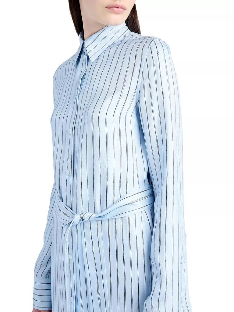 Proenza Schouler Hannah Stripe Silk Twill Shirtdress 6