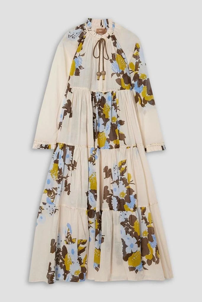 YVONNE S Hippy floral-print cotton-voile midi dress 1