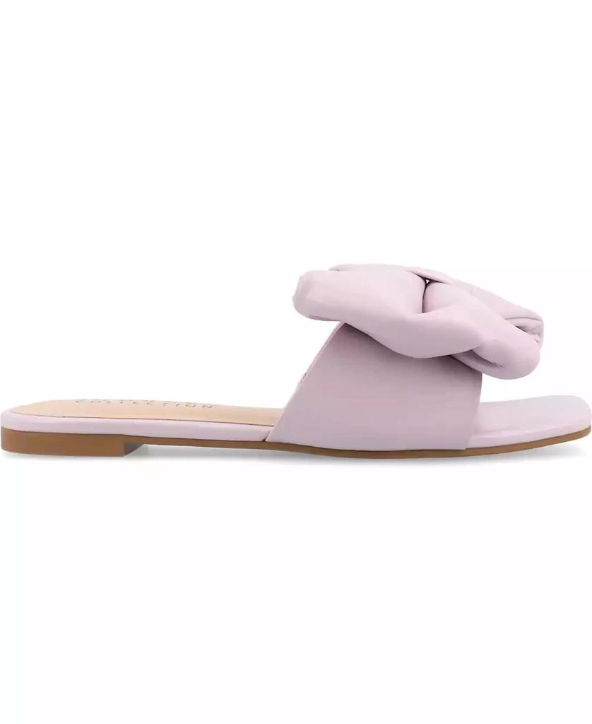 Journee Collection Women's Fayre Oversized Bow Flat Sandals 2