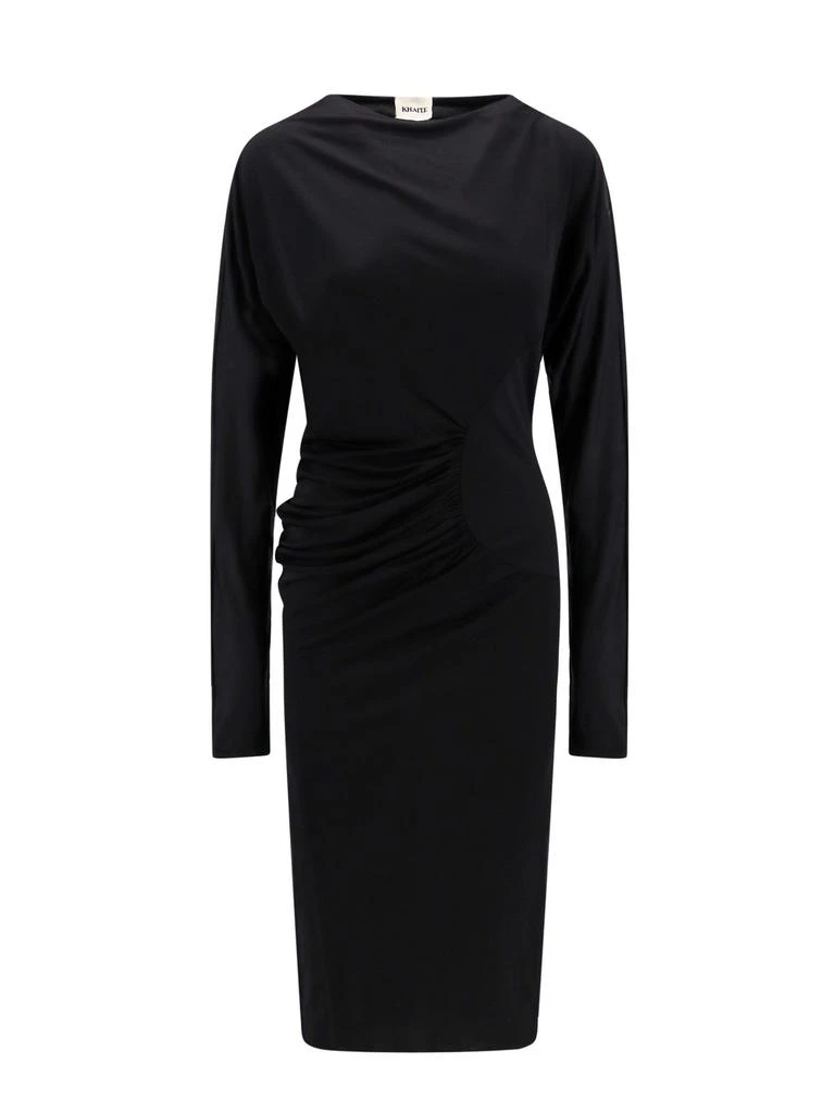 Khaite Long Viscose Dress - Black