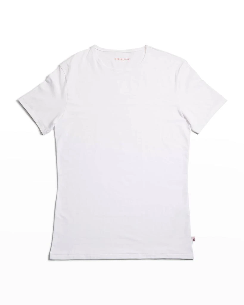 Derek Rose Men's Pima Stretch Crew T-Shirt 1
