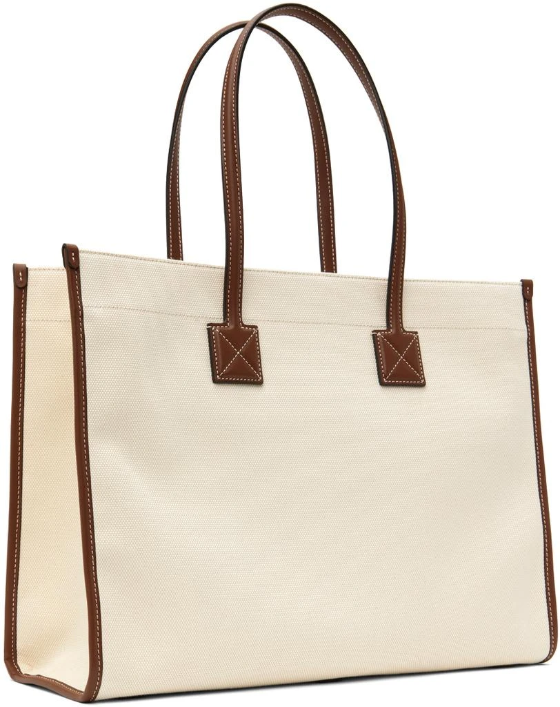 Burberry Off-White & Tan Medium Freya Tote 3