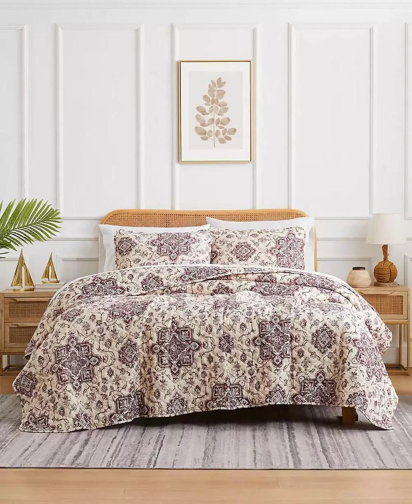 SOUTHSHORE FINE LINENS Persia Oversized 3 Piece Quilt Set 1