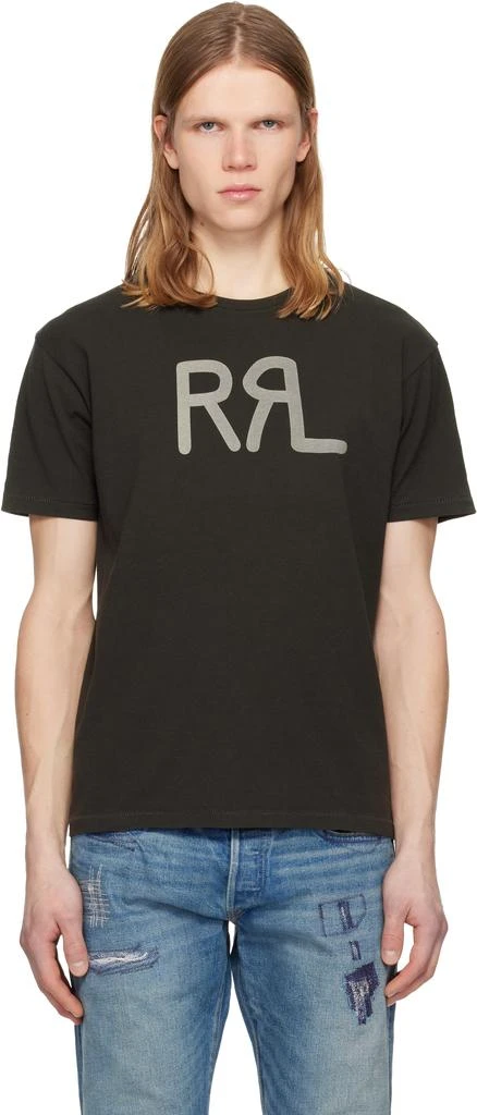 RRL Black RRL Ranch Logo T-shirt