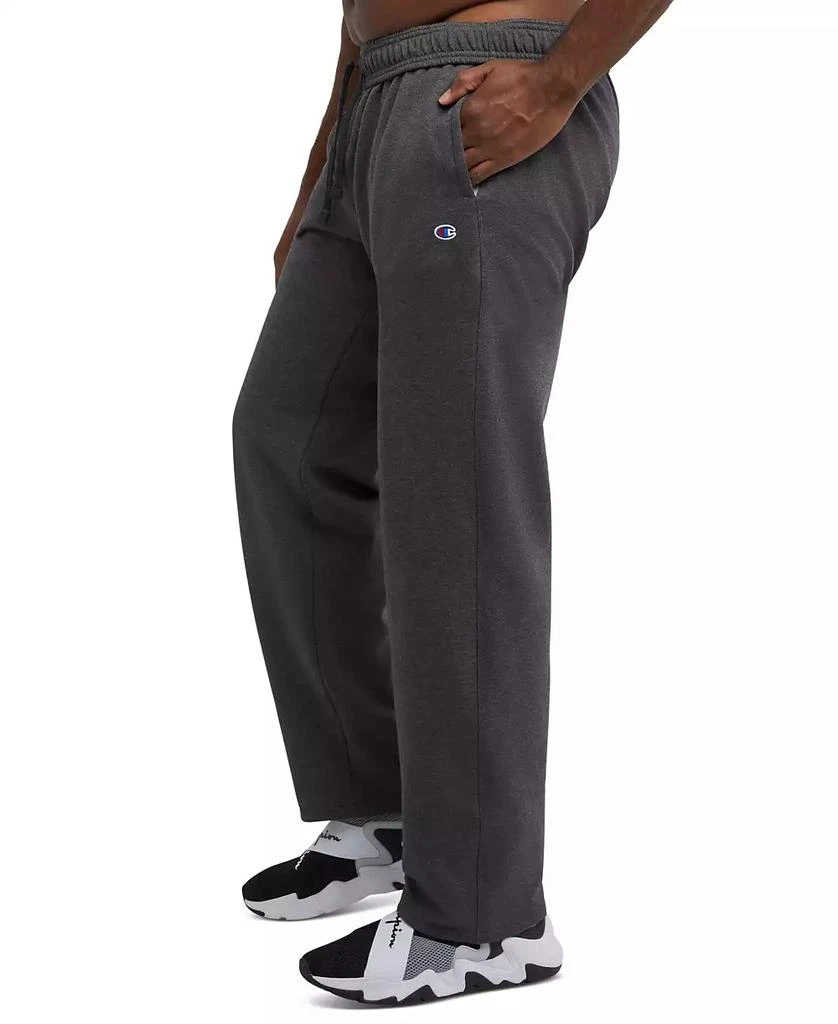 CHAMPION Men's Big & Tall Powerblend Open Bottom Fleece Sweatpants 3