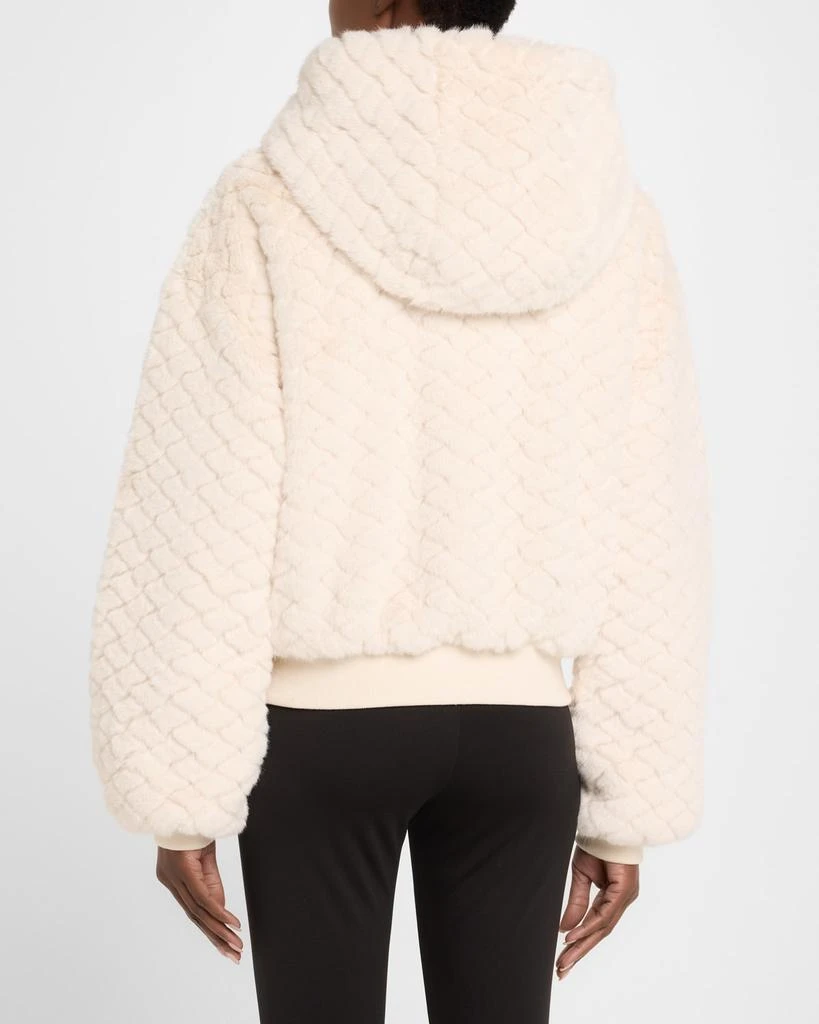 Blanc Noir Fawn Reversible Faux Fur Hoodie 3