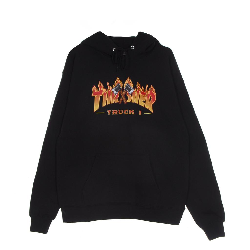 【THRASHER】 GONZ HOOD [BLACK/ORANGE] showimage_54d59a40-b98d-41d0-