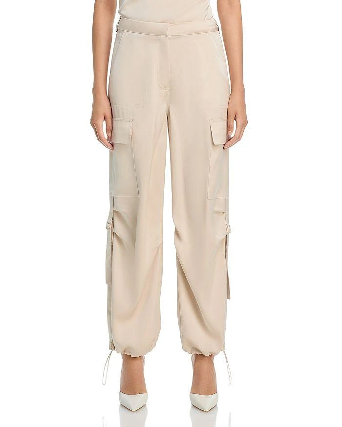 AQUA Drawstring Hem Cargo Pants - Exclusive 6