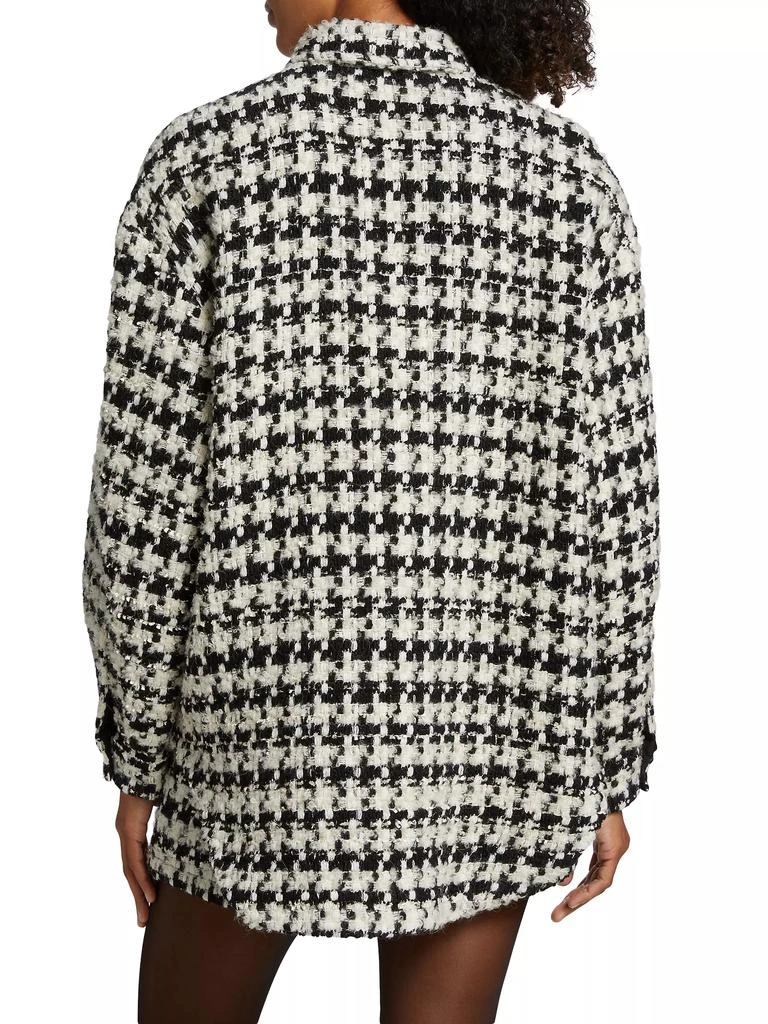 Anine Bing Simon Houndstooth Shirt Jacket 5