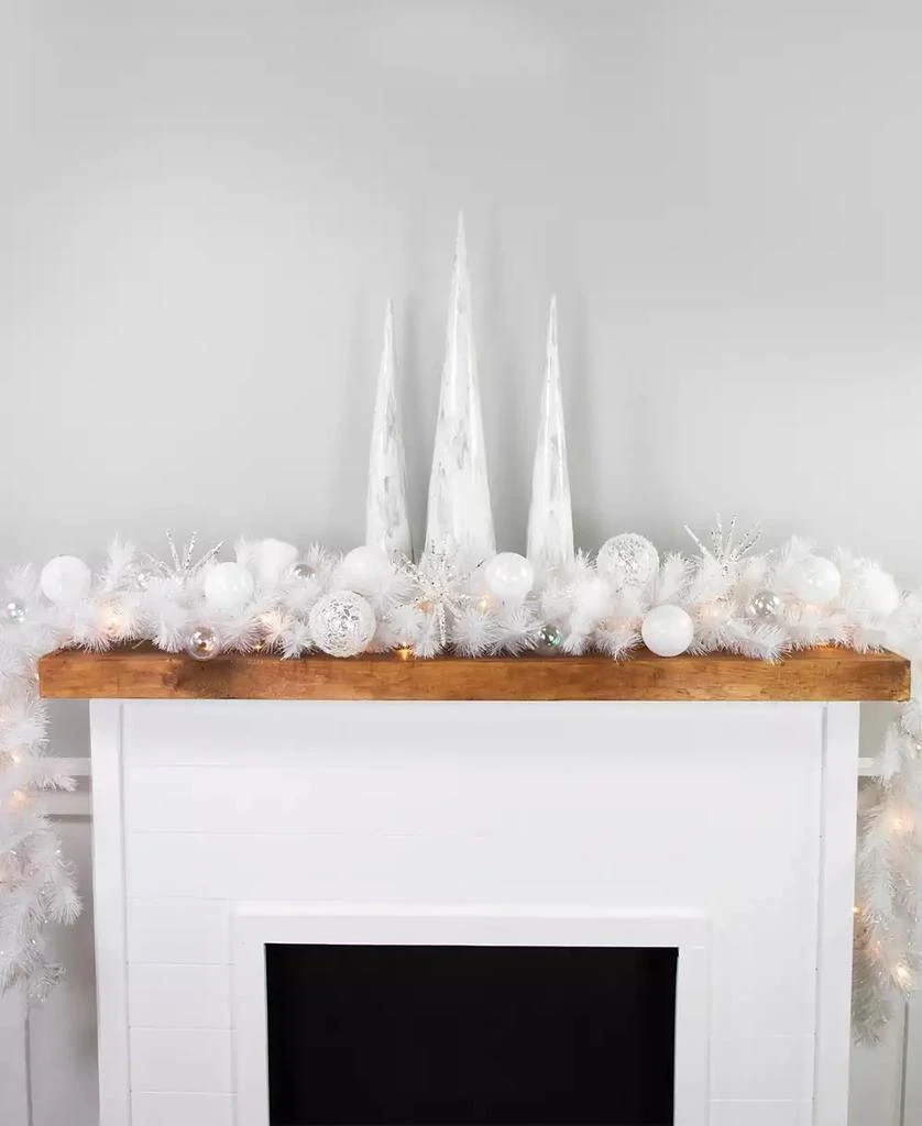 Northlight 9' x 14" Pre-Lit Alaskan Pine Artificial Christmas Garland Warm LED Lights 2