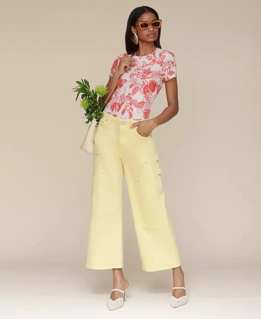 Avec Les Filles Women's High-Waist Cropped Carpenter Jeans 9
