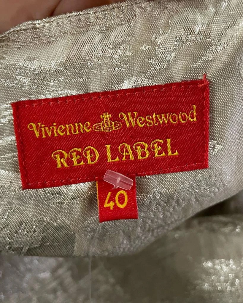 Vivienne Westwood Red Label Cowl Neck Dress in Cream Polyester 2