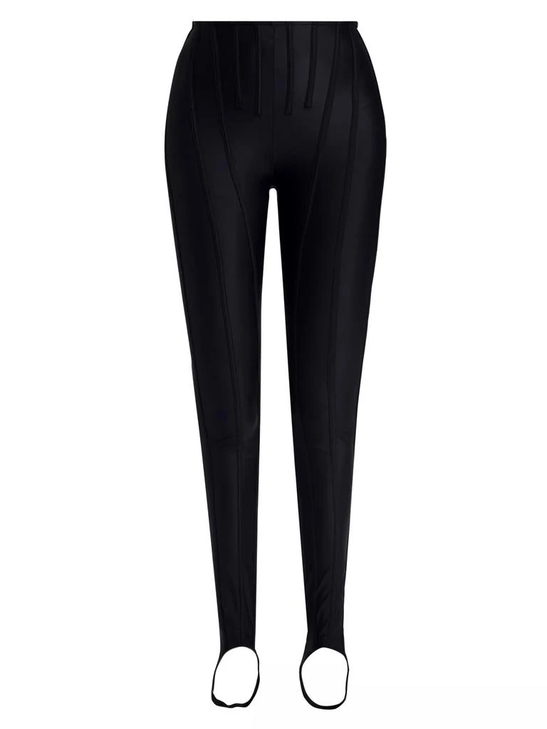 Mugler Stirrup Sport Stretch Pants 1