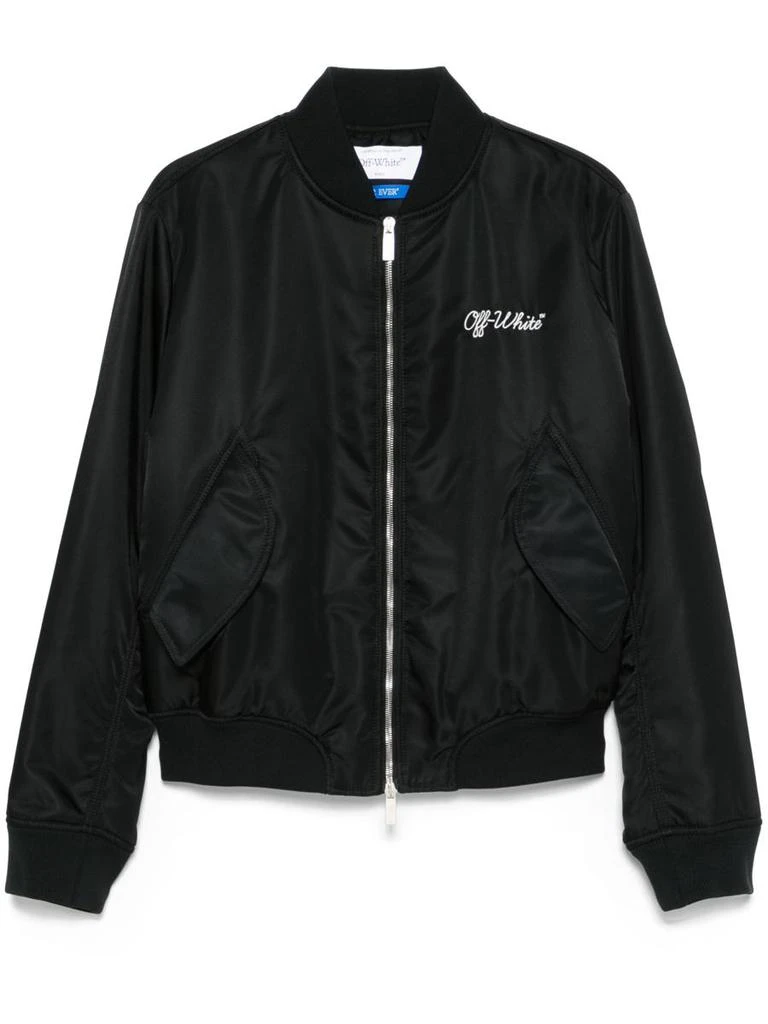 Off-White Off-White Script Nyl Bomber Jacket 1