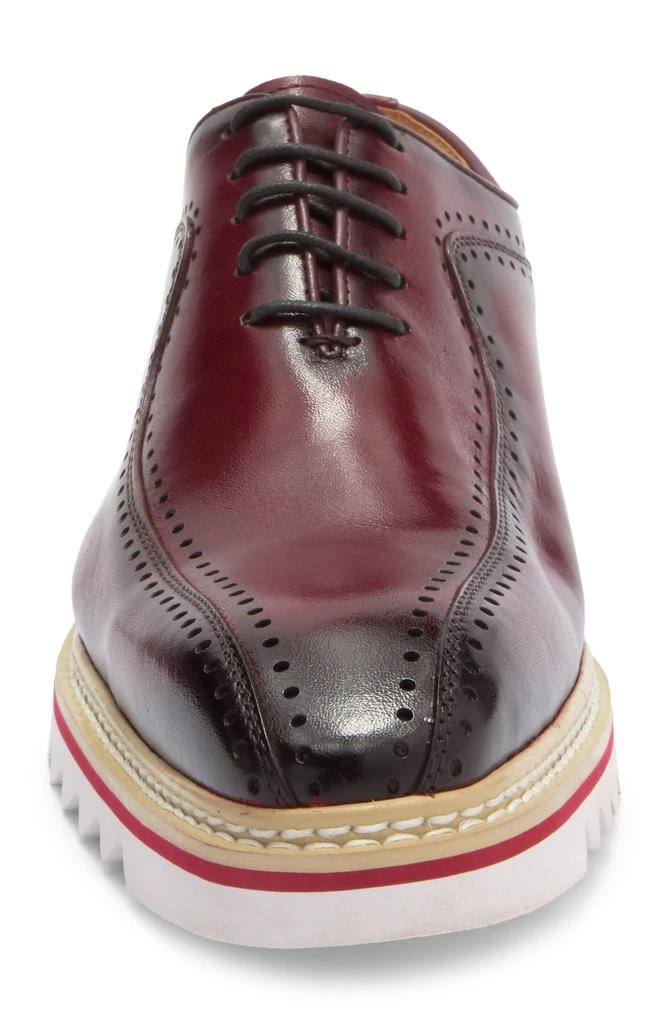 Maison Forte Men\'s Two-Tone Brown Cap-Toe Derby Dress Shoes Men main image 4