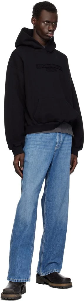 Alexander Wang Black Oversize Logo Hoodie 4