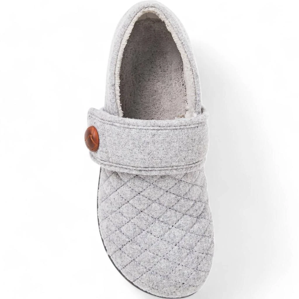 VIONIC Women's Jackie Flannel Slipper In Grey 4