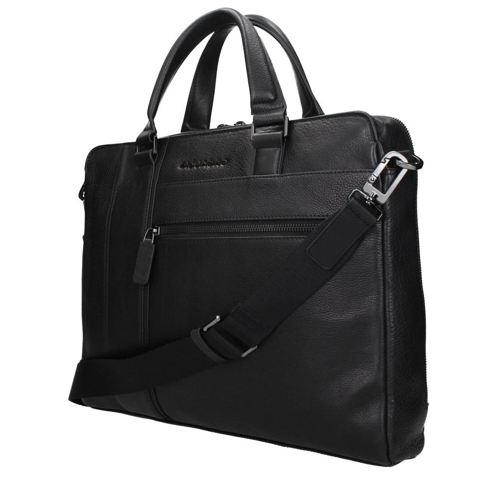 PIQUADRO Piquadro Black Leather Business And Laptop Bags 2