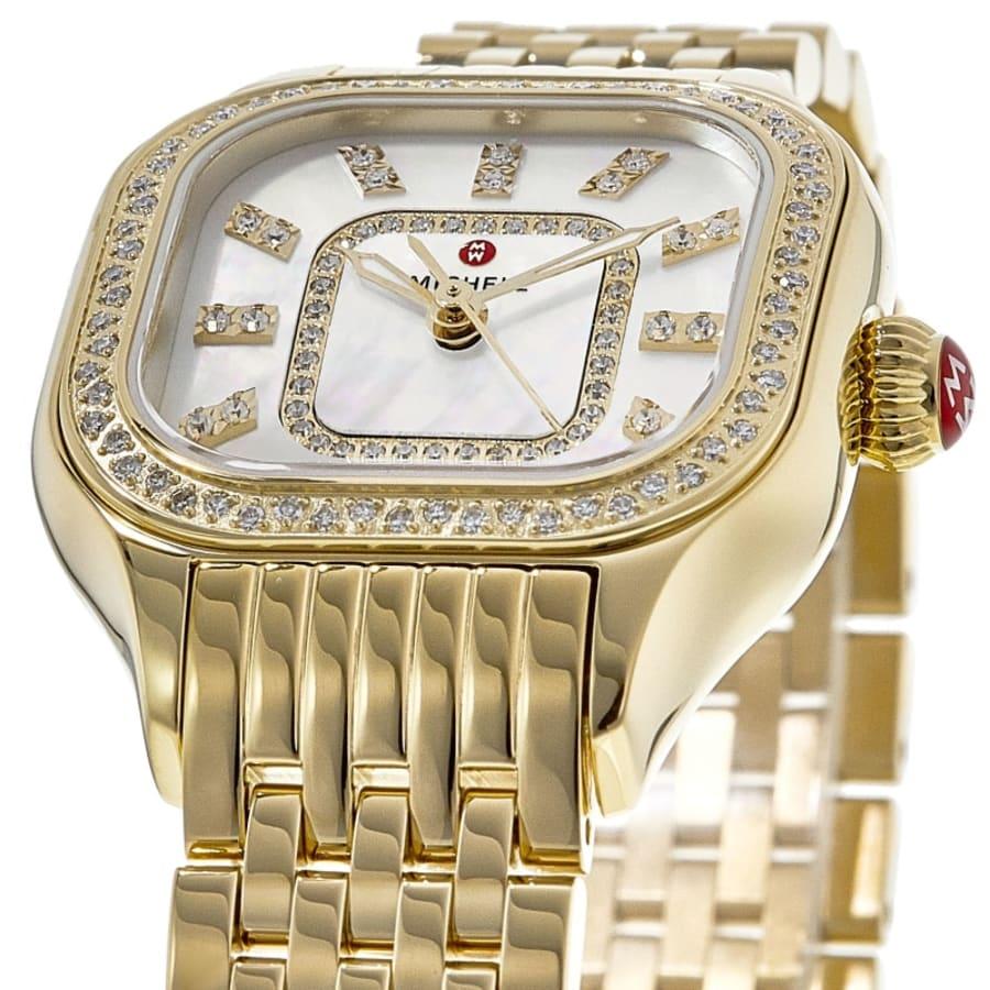 Michele Meggie Diamond Gold Stainless Steel Women's Watch MWW33B000003