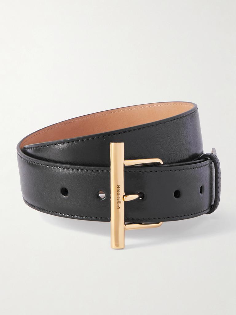 Alexander McQueen geometric buckle waist belt - Belts