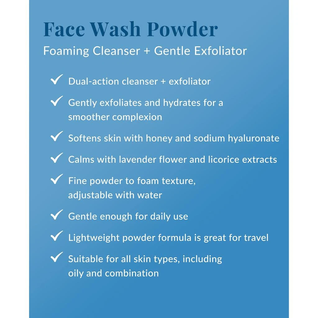 DHC DHC Face Wash Powder Cleanser + Enzyme Exfoliator- 1.7 oz 4