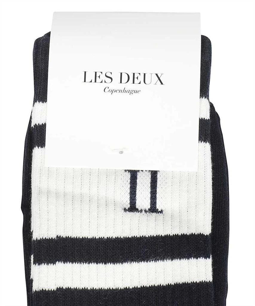 LES DEUX WILLIAM LOGO COTTON BLEND SOCKS 3