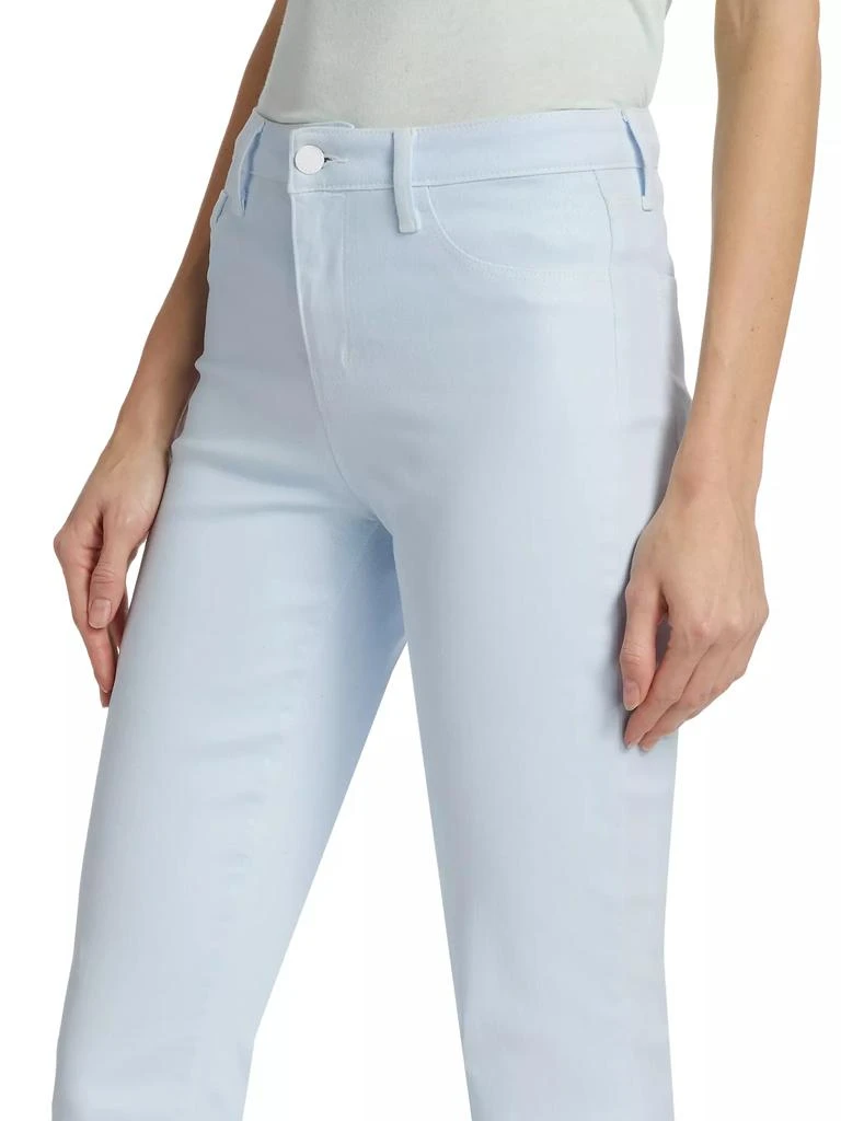 L'Agence Kendra High-Rise Cropped Flare Jeans 6
