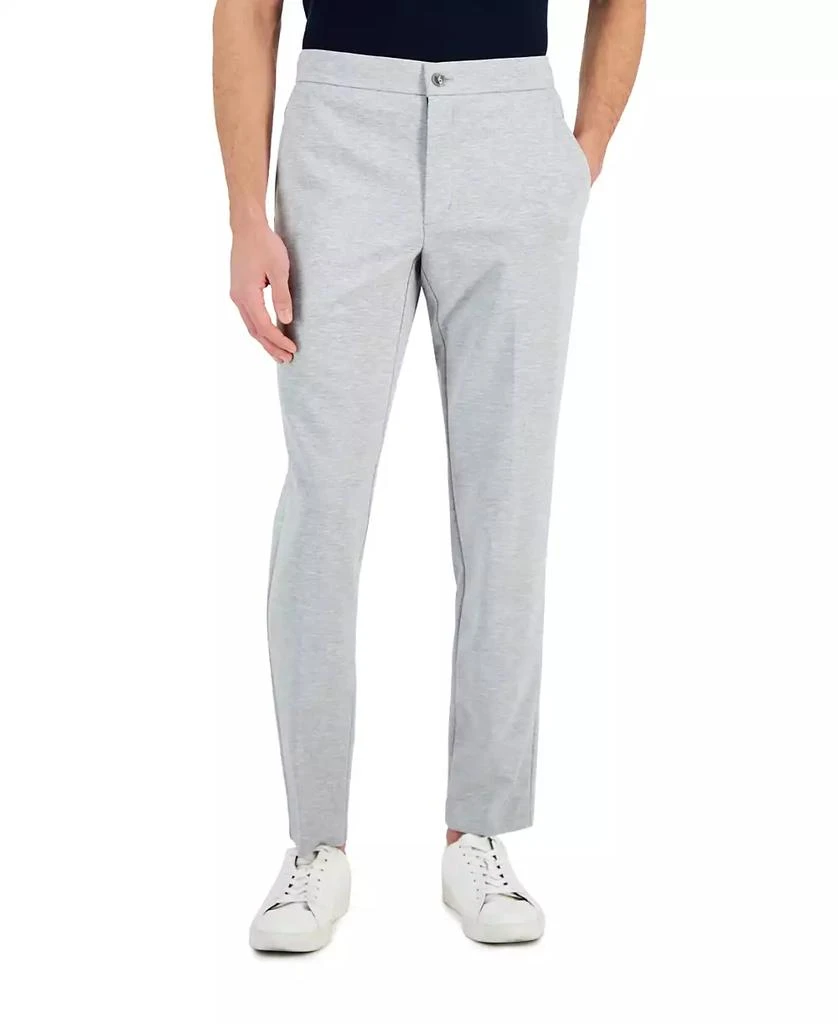 Alfani Men's Modern-Fit Stretch Heathered Knit Suit Pants, Created for Macy's 1