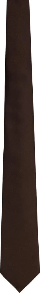 Valentino Brown Silk Tie 1