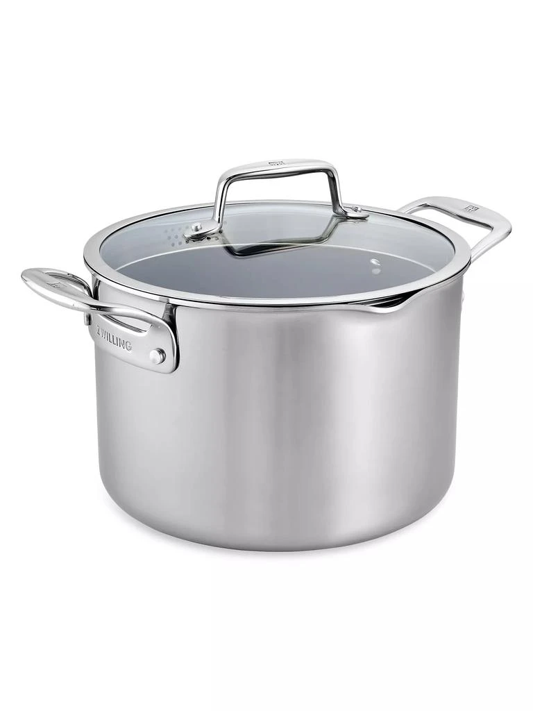 ZWILLING J.A. Henckels Clad CFX 8 Quart Stainless Steel Ceramic Nonstick Stock Pot 1