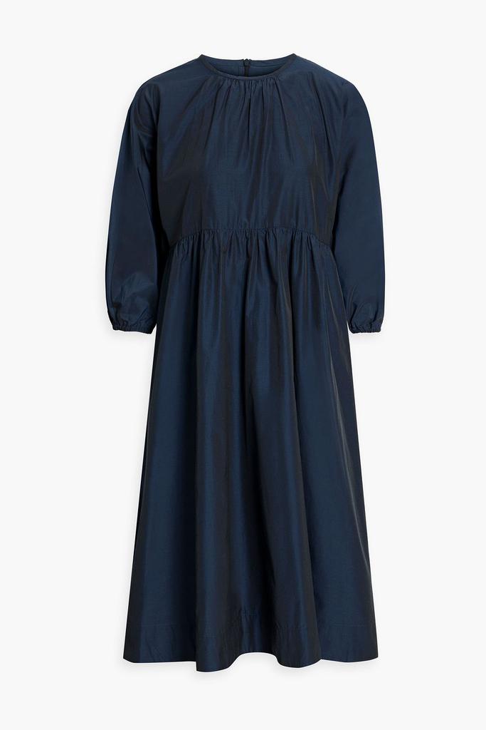 'S MAX MARA Gathered sateen midi dress