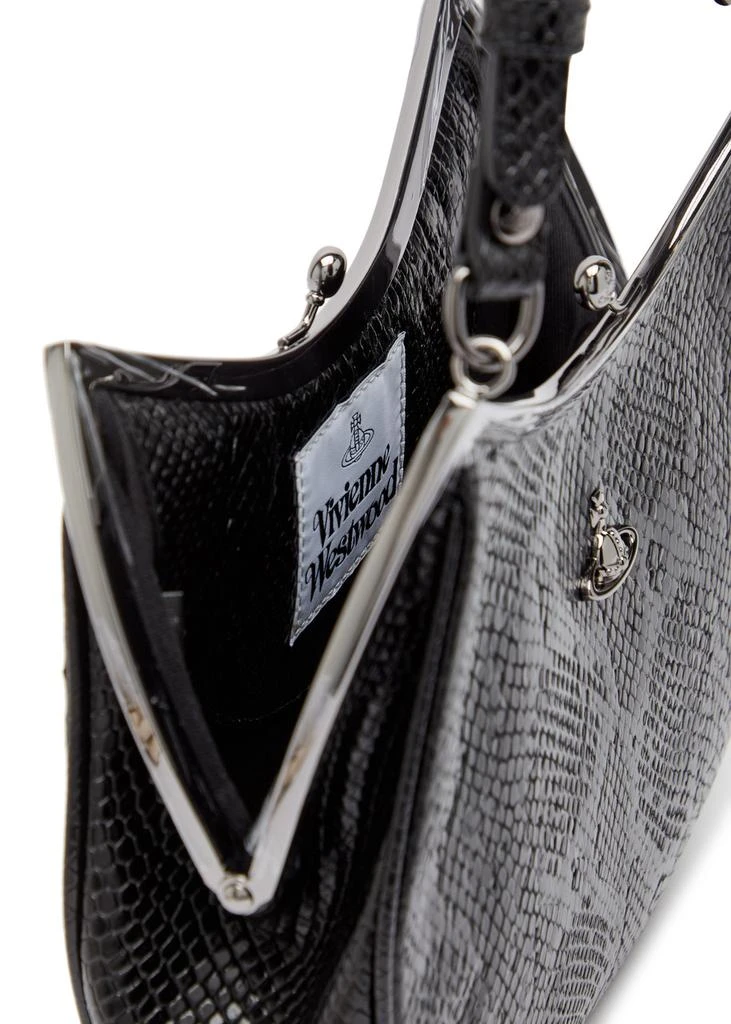 Vivienne Westwood Charm Frame python-effect leather shoulder bag 4