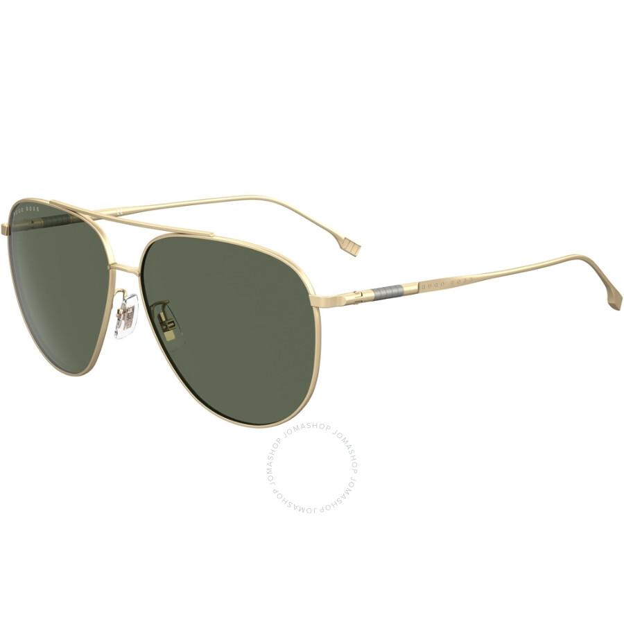 Hugo Boss Green Pilot Men
s Sunglasses BOSS 1296/F/S 0AOZ/QT 63