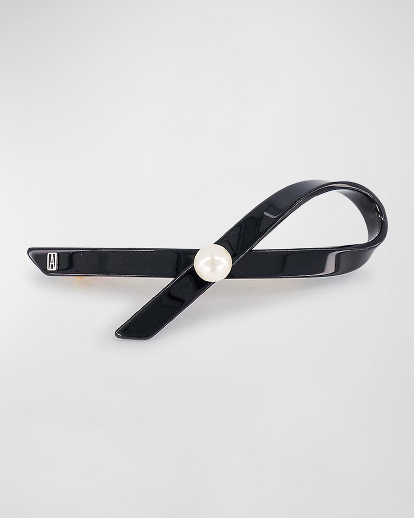 Alexandre de Paris Pearly Ribbon Barrette
