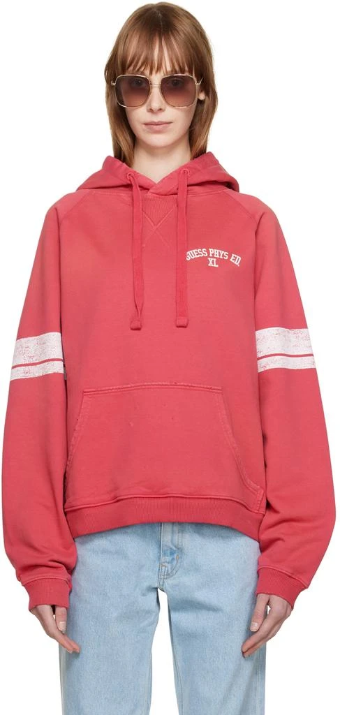 GUESS USA Pink Varsity Hoodie 1