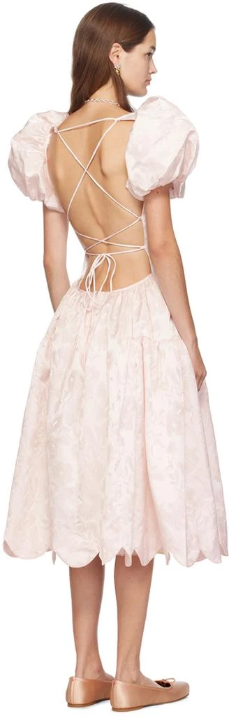 Sandy Liang Pink Cil Midi Dress 3
