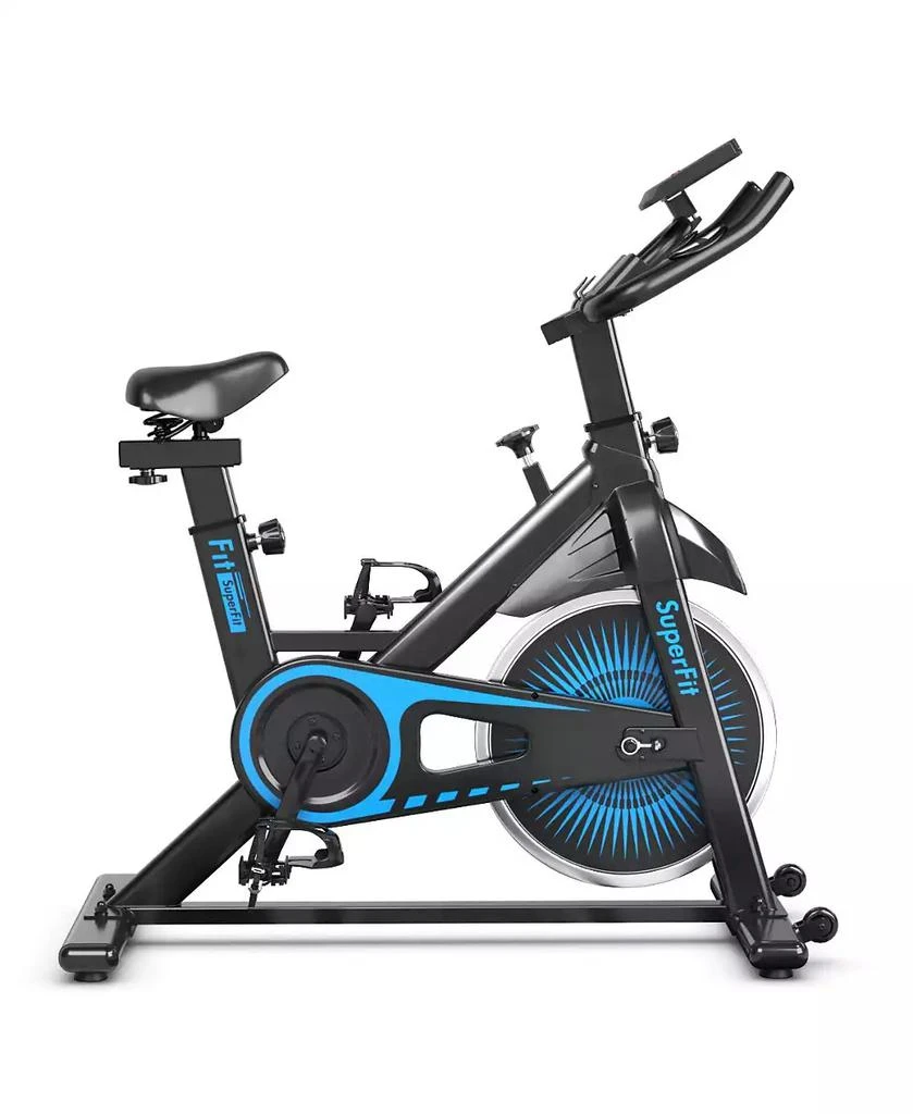 Costway Indoor Cycling Stationary Bike Silent Belt Drive Adjustable 4