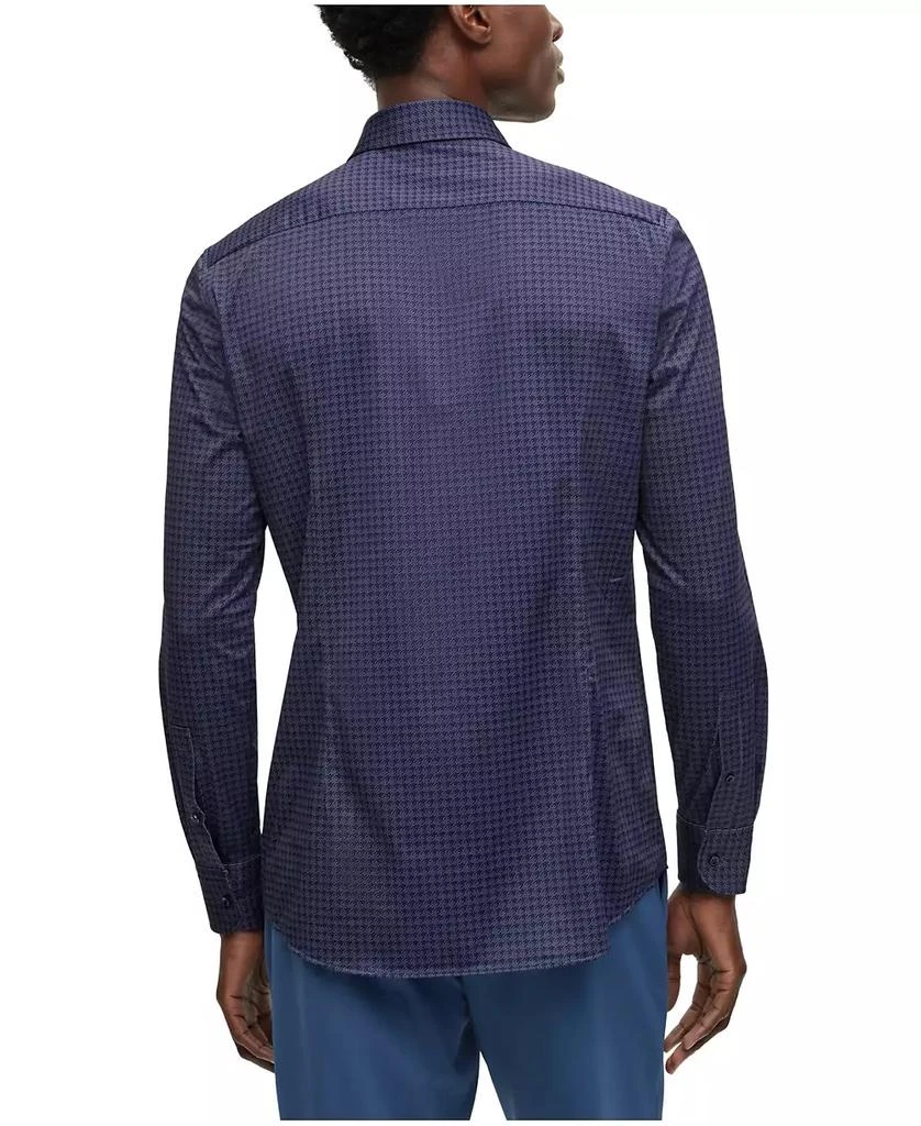 Hugo Boss Men's Houndstooth-Print Slim-Fit Shirt 2