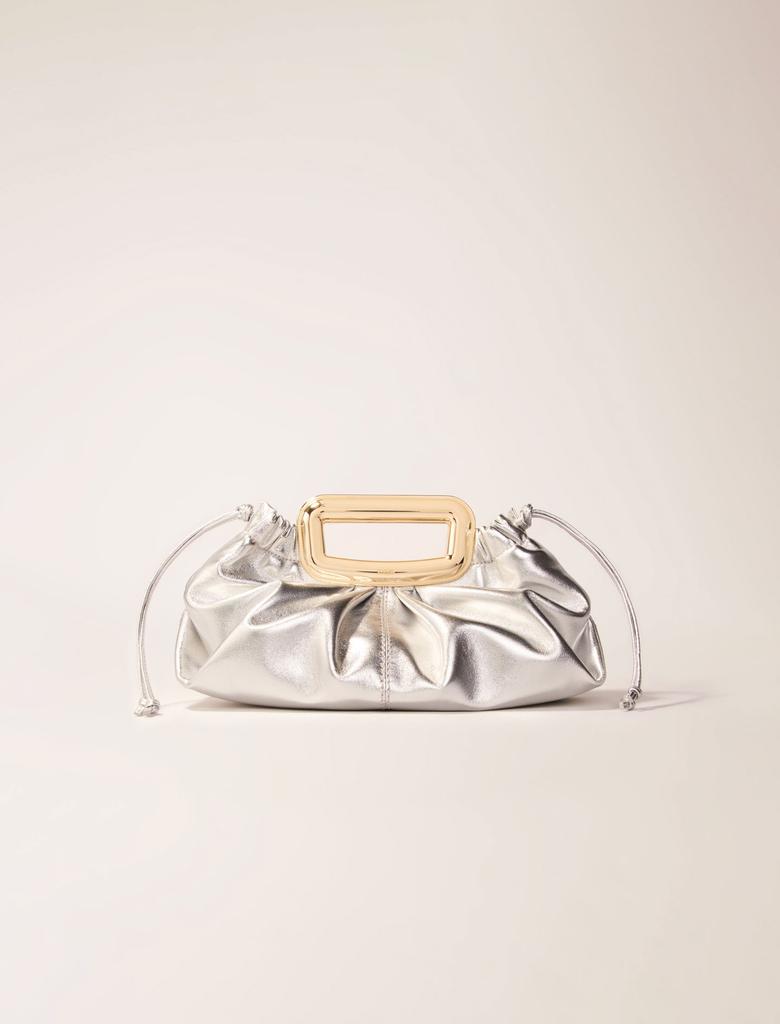 Maje Maje Woman's leather Leather metal handle clutch for Spring/Summer
