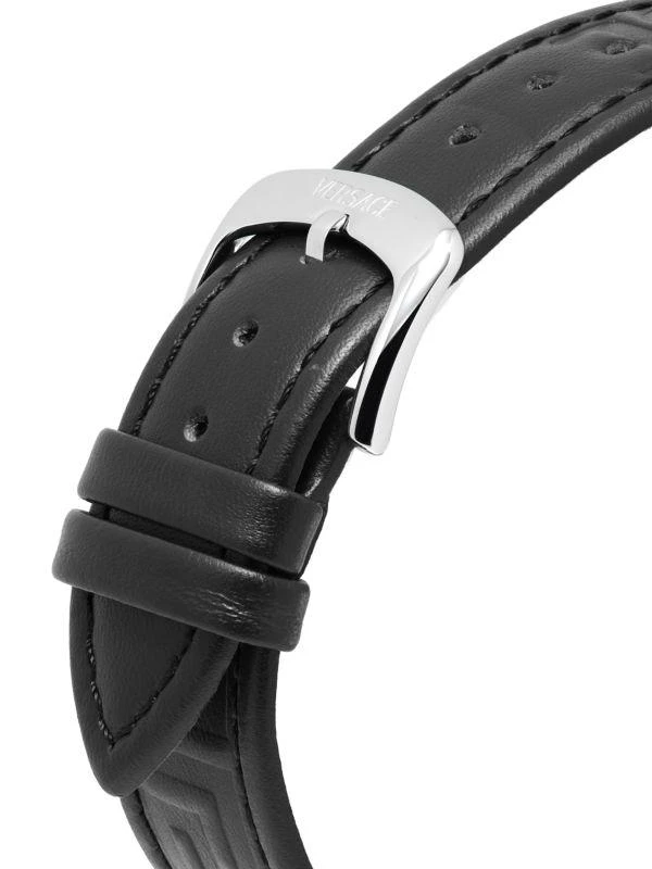 Versace Athletic Chrono Stainless Steel
Leather-Strap Watch/44MM 4