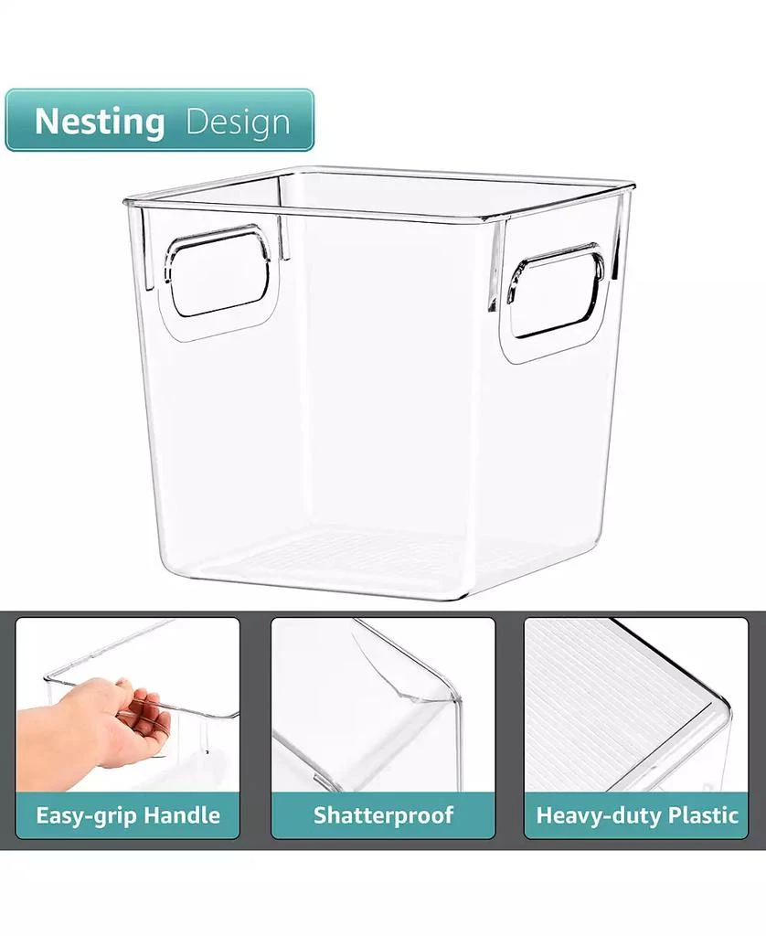 Sorbus 8 Pack Small Clear Storage Bins with Handles - for Kitchen, Cabinet Organizer, Pantry
Refrigerator 4