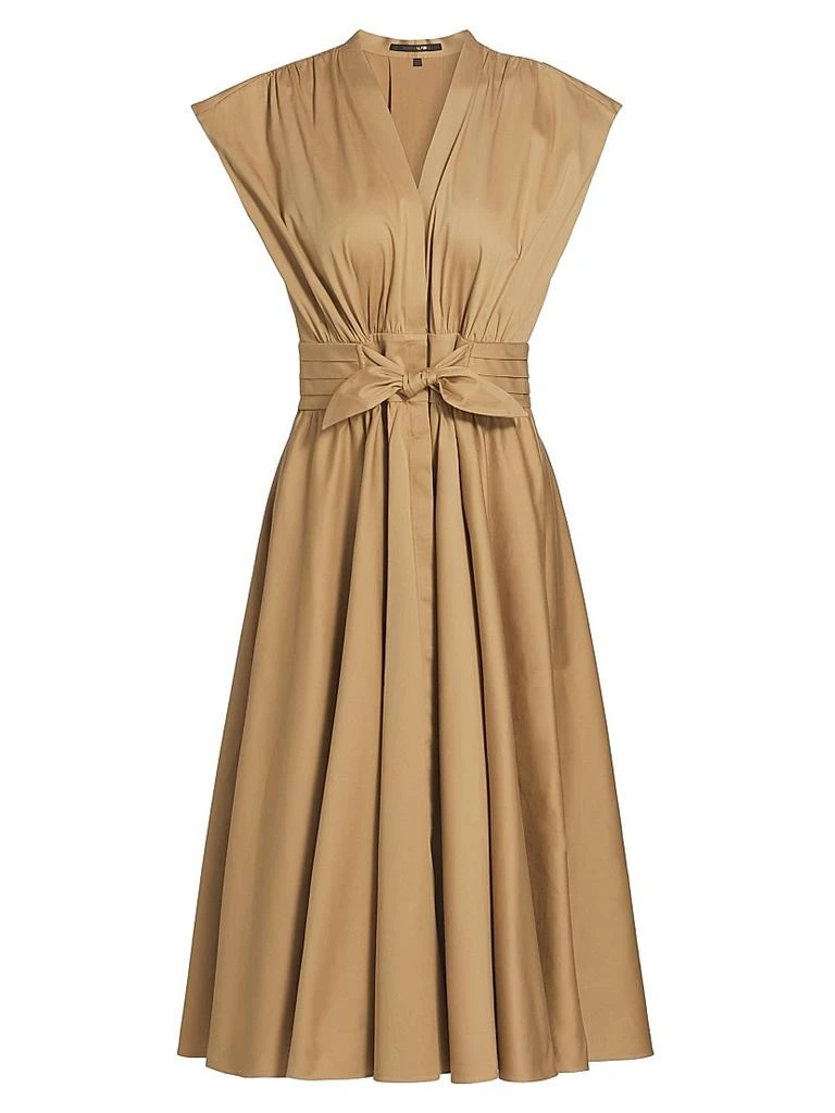 Kobi Halperin Kiernan Cotton-Blend Tie-Waist Midi-Dress 1